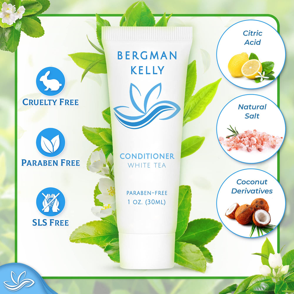 BERGMAN KELLY conditioner foil-sealed pouch ensuring hygiene and leak protection.