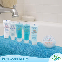 BERGMAN KELLY foil-sealed tube ensures leak protection and hygienic hotel toiletry use.
