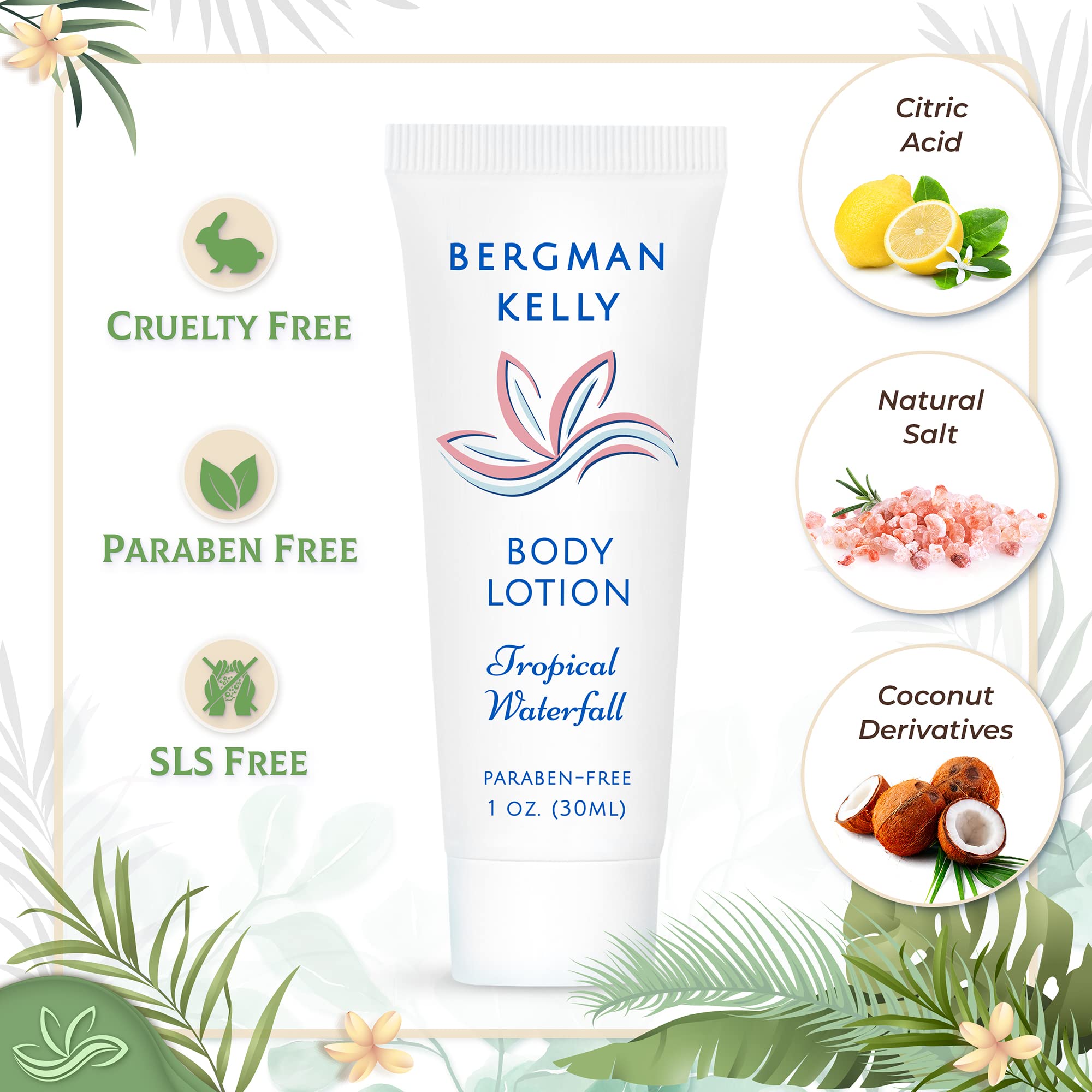 BERGMAN KELLY foil sealed travel size tube ensuring hygiene and leak protection