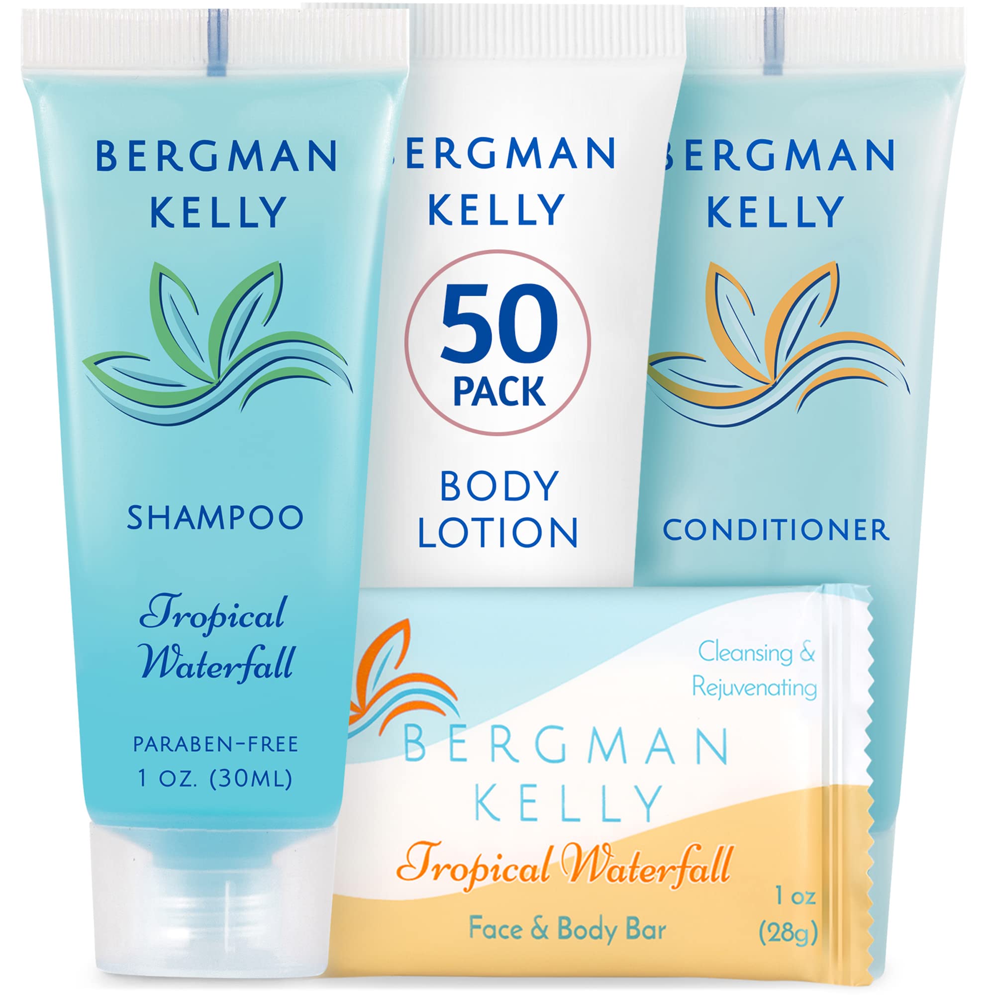 BERGMAN KELLY hotel soap bars 1 oz tropical waterfall for guest rooms