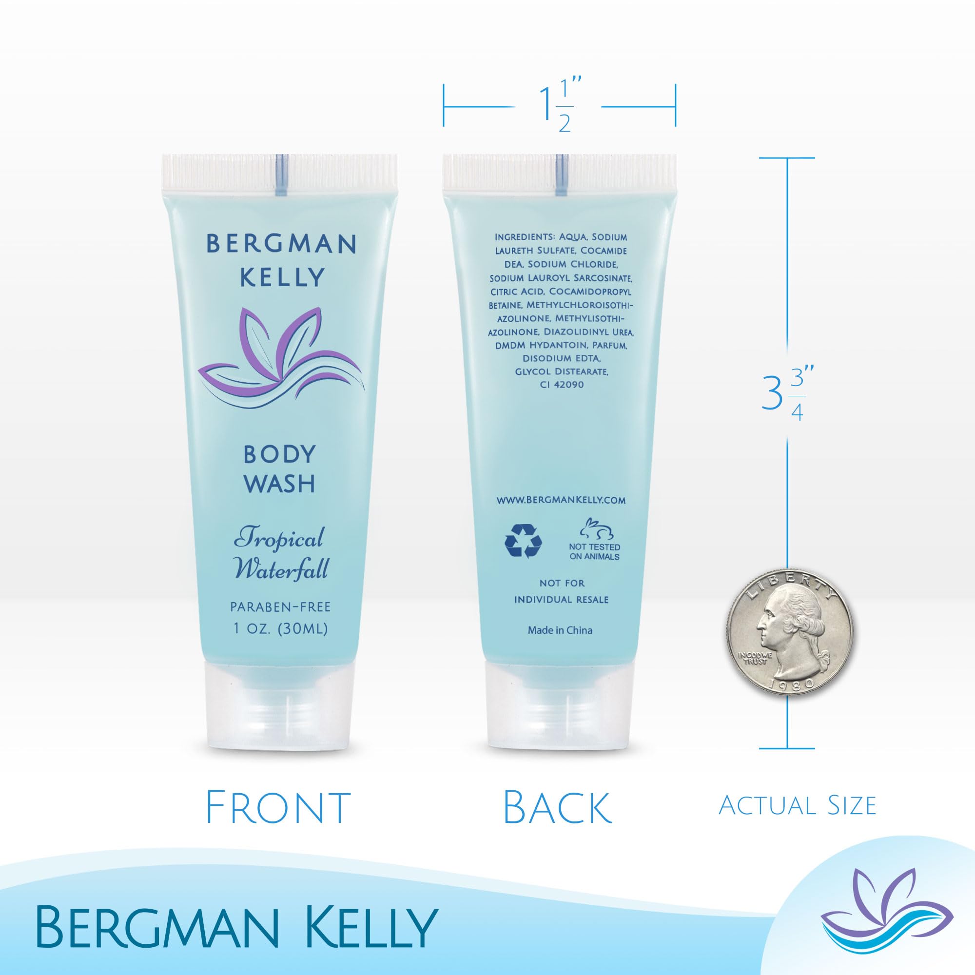BERGMAN KELLY foil-sealed tubes ensure hygiene and freshness in every guest room.