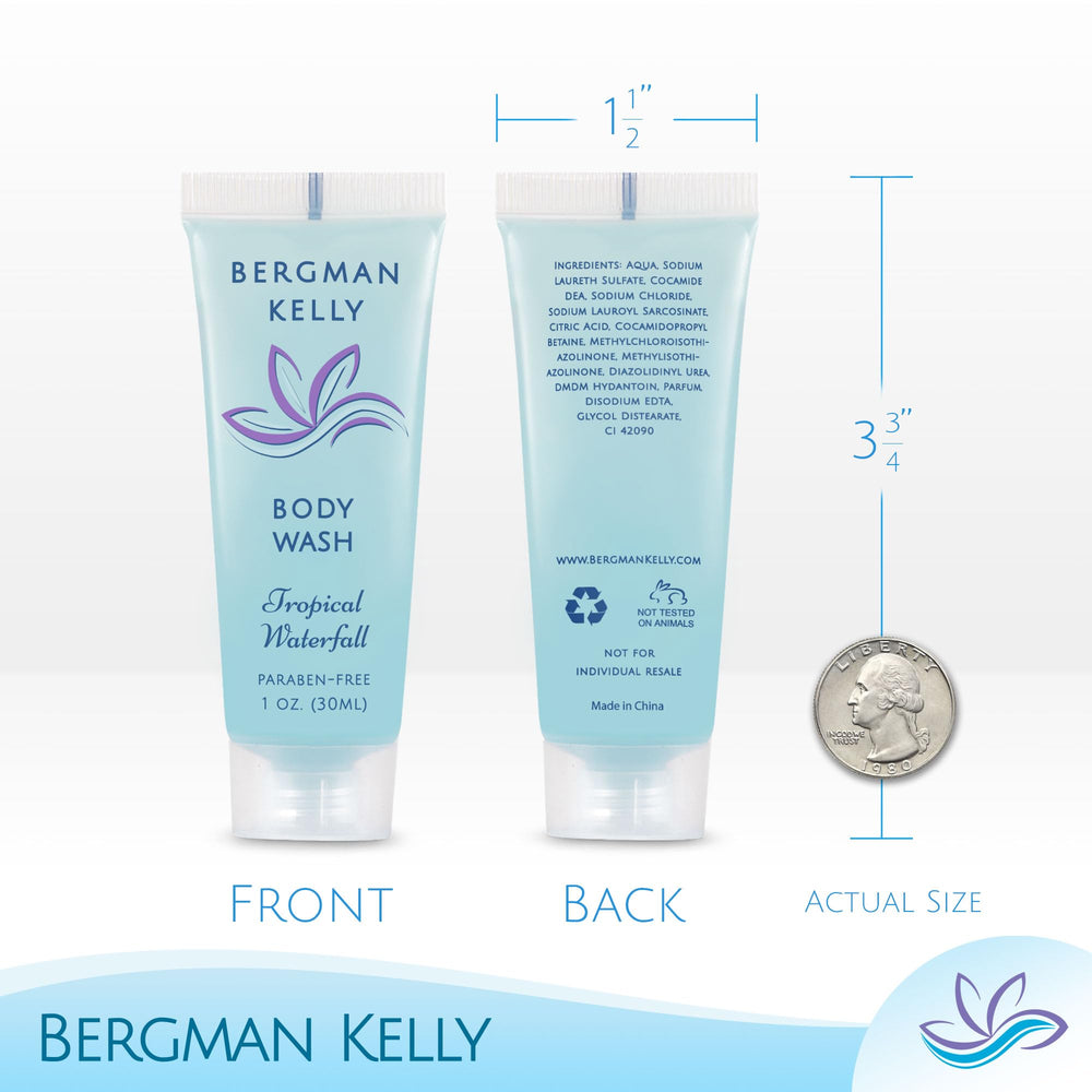 BERGMAN KELLY foil-sealed tubes ensure hygiene and freshness in every guest room.