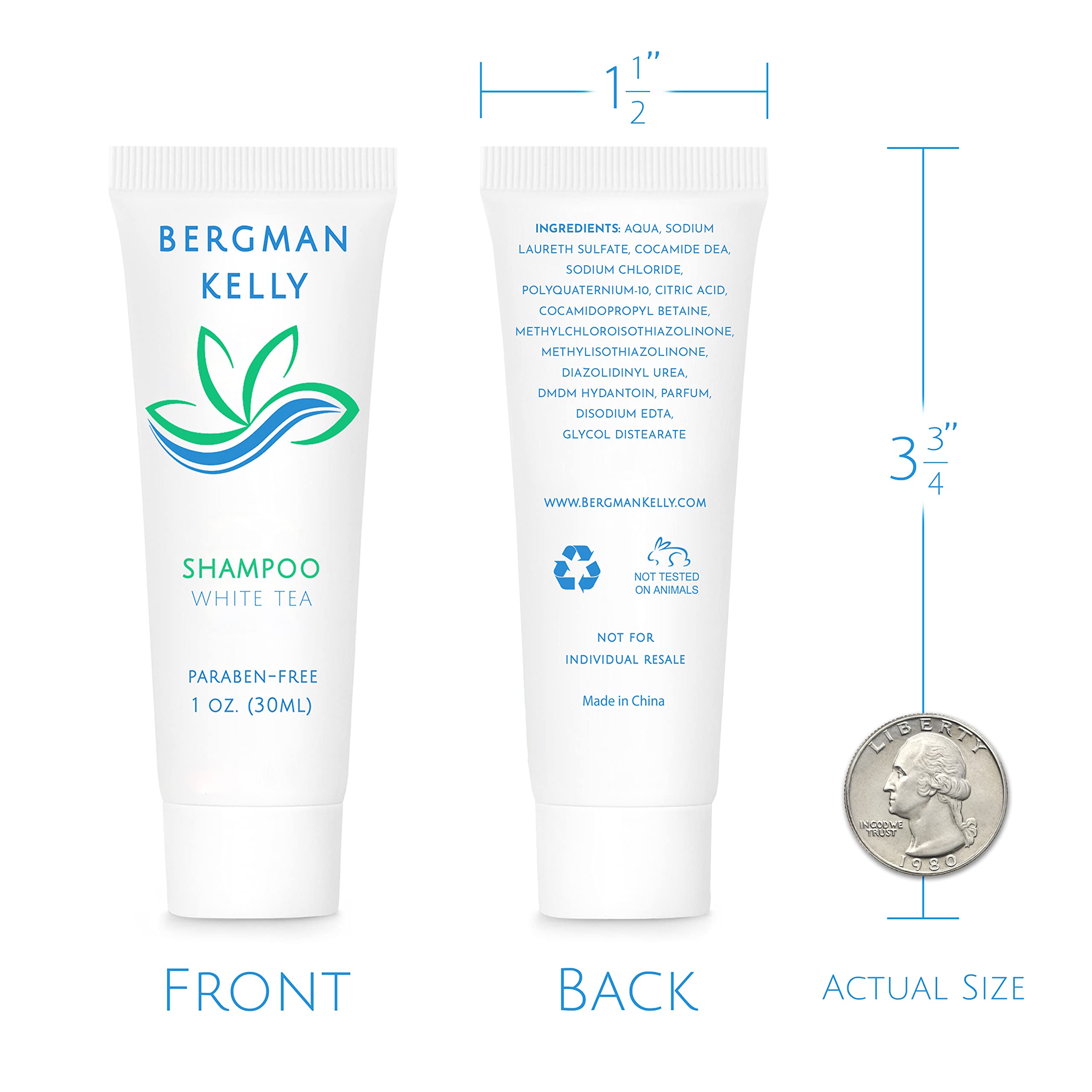 BERGMAN KELLY mini travel-size packaging, ideal for compact guest amenities