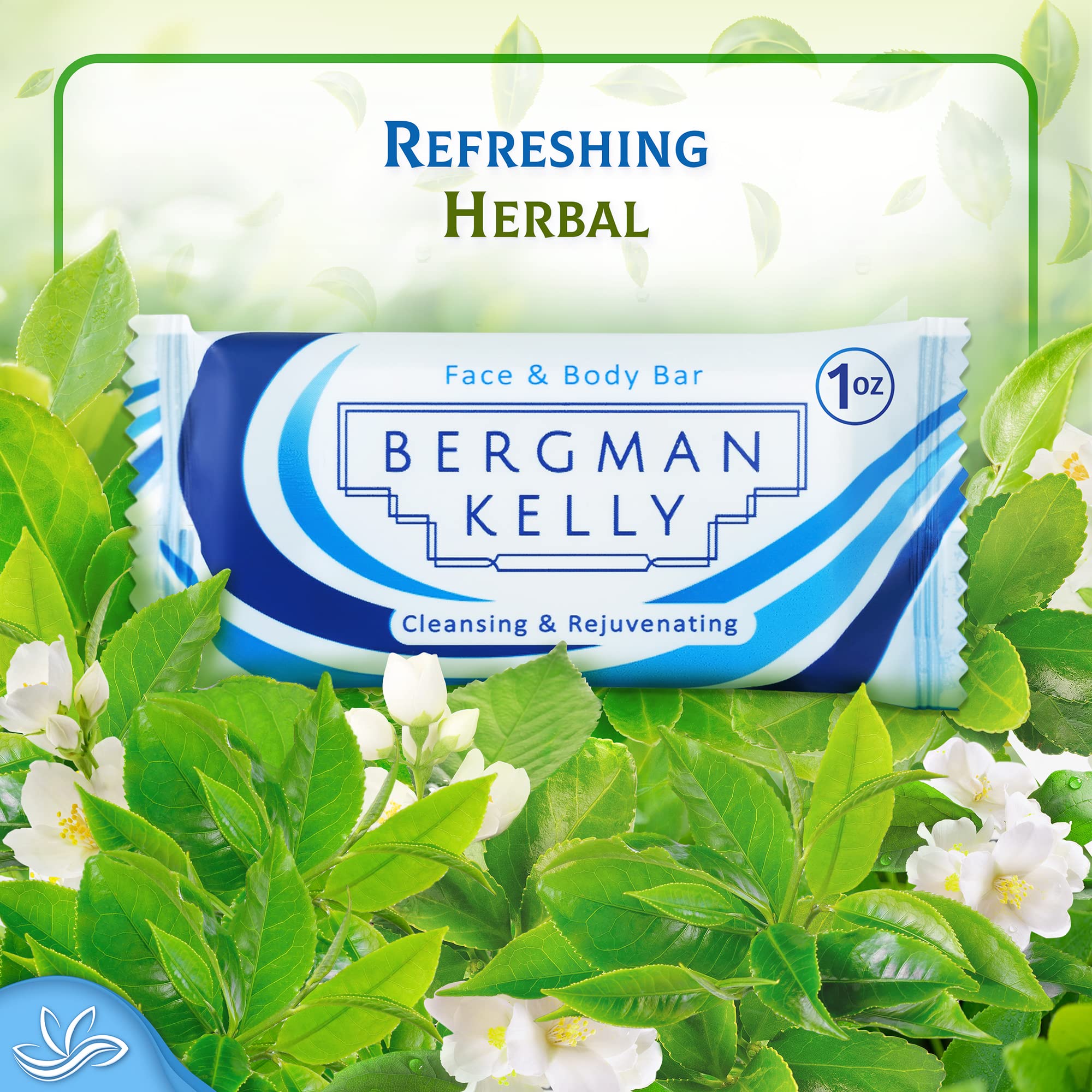 Bergman Kelly recyclable packaging highlighting eco-friendly hotel amenities.