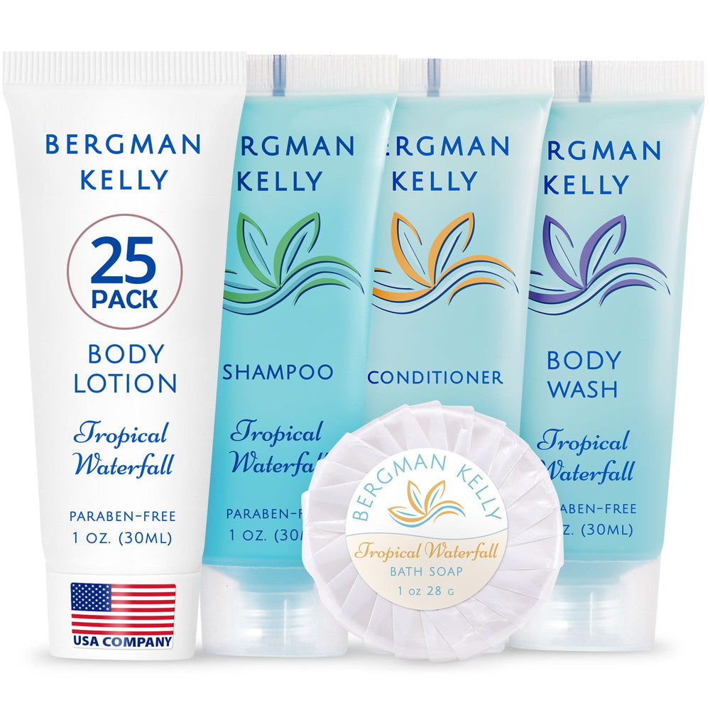 BERGMAN KELLY tropical waterfall soap 1oz bar offers refreshing citrus scent for hotel guests