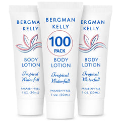 BERGMAN KELLY travel size lotion bottle with tropical waterfall scent for guest rooms