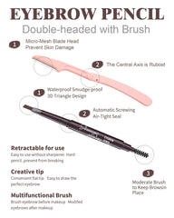 Berinist brow brush end blends color for seamless natural-looking brows