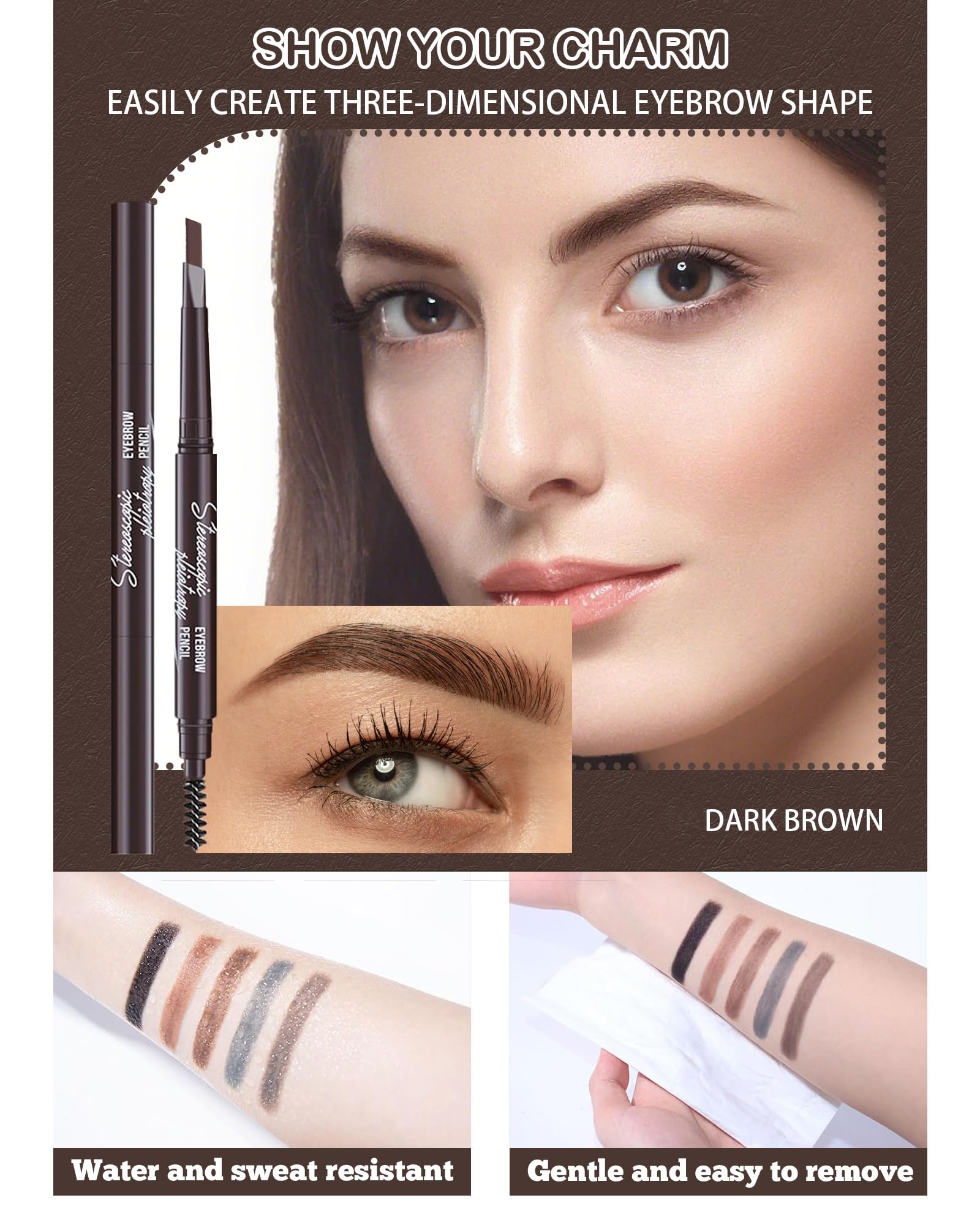 Berinist 6-pack includes a razor for shaping and grooming brows