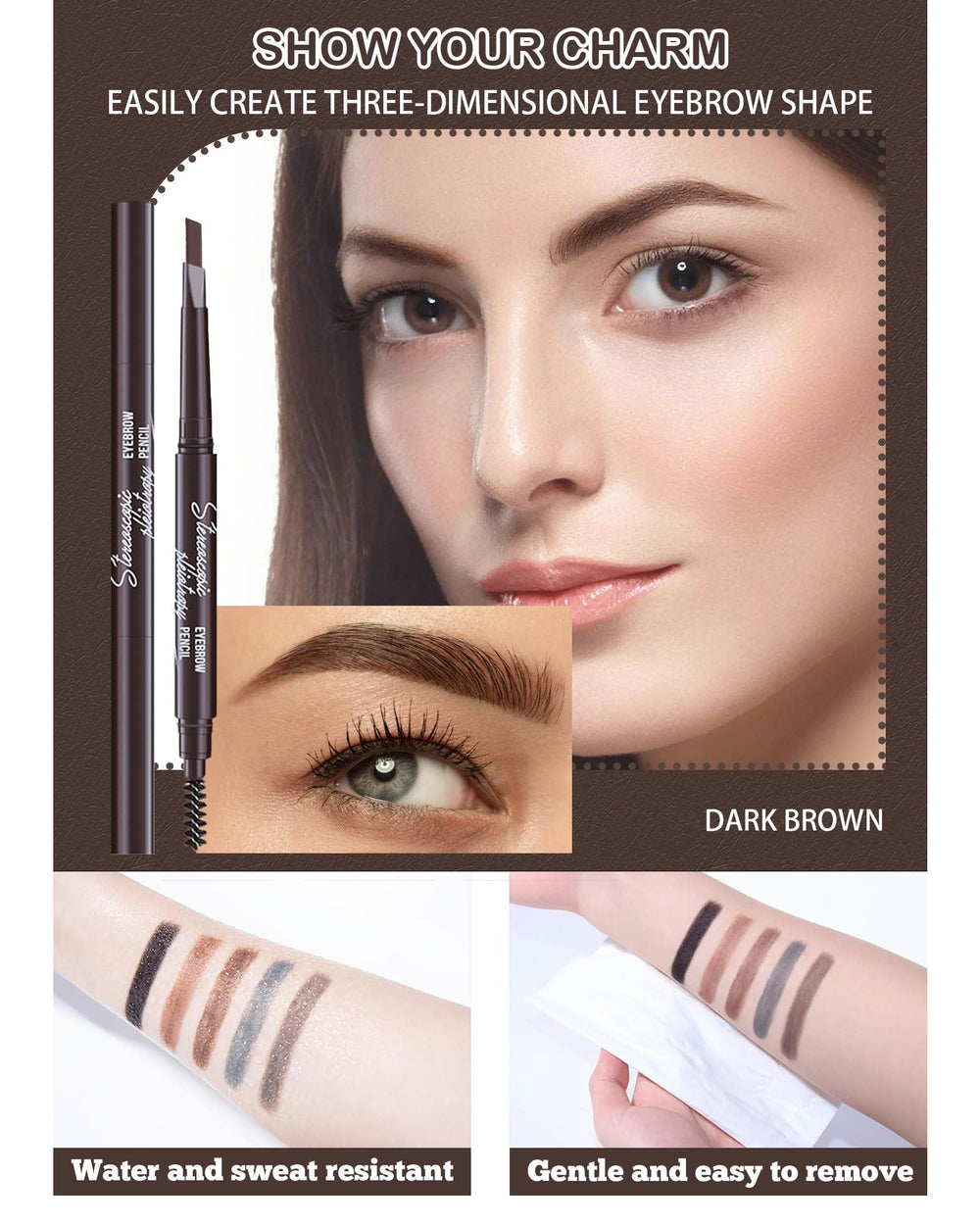 Berinist 6-pack includes a razor for shaping and grooming brows