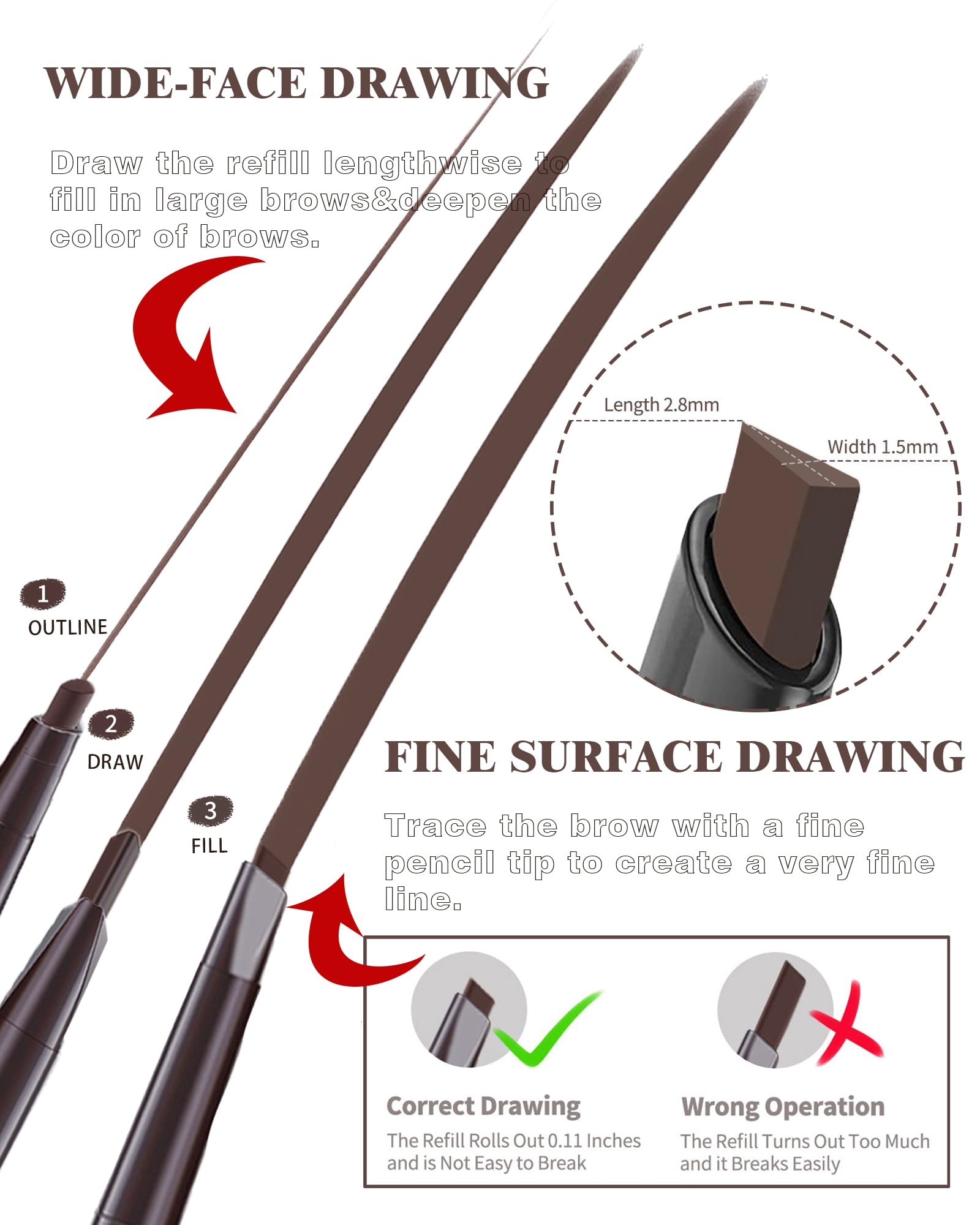 Berinist waterproof brow pencil ensures all-day smudge-free wear