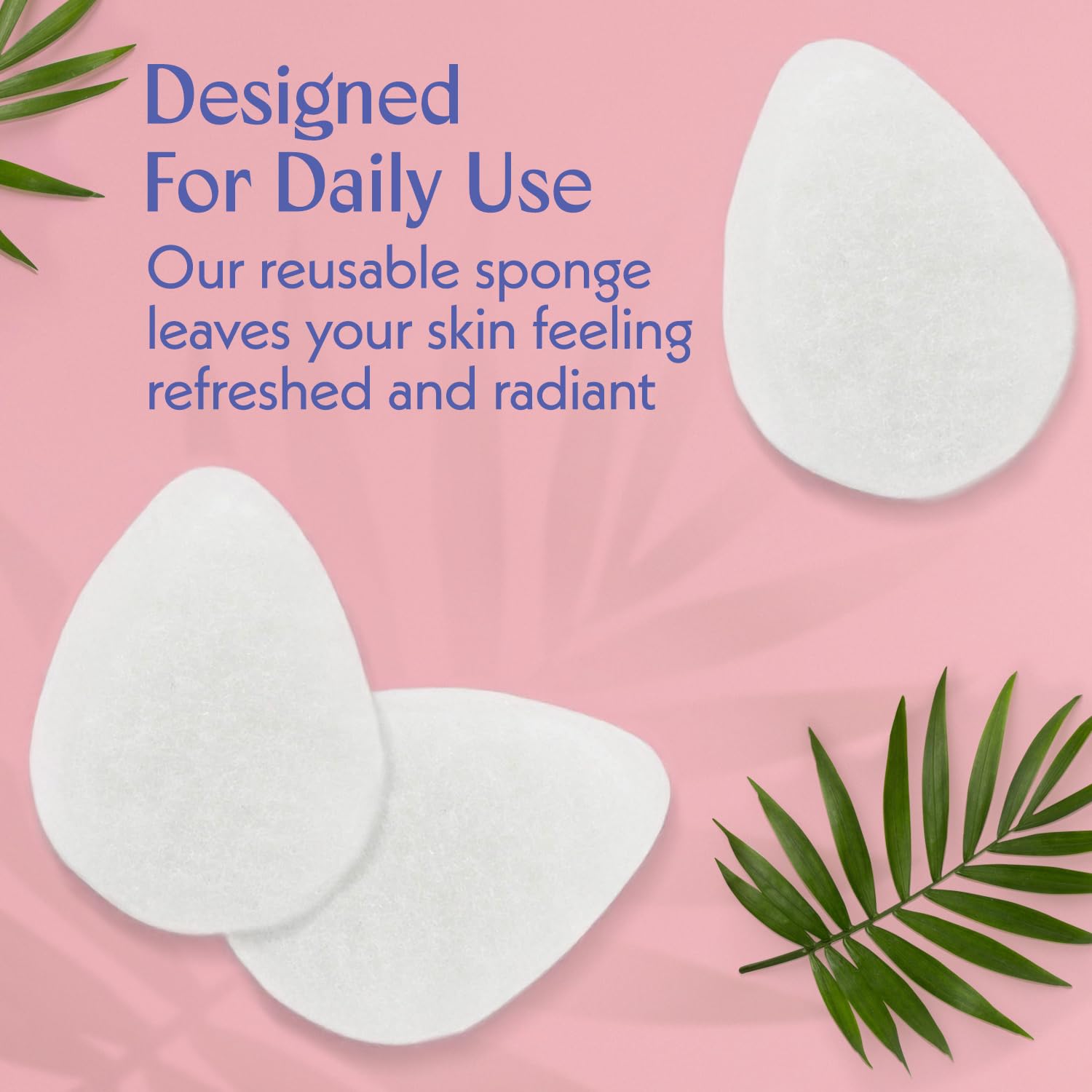 Berkland reusable sponge eco-friendly design emphasizes sustainable skincare and reduced waste