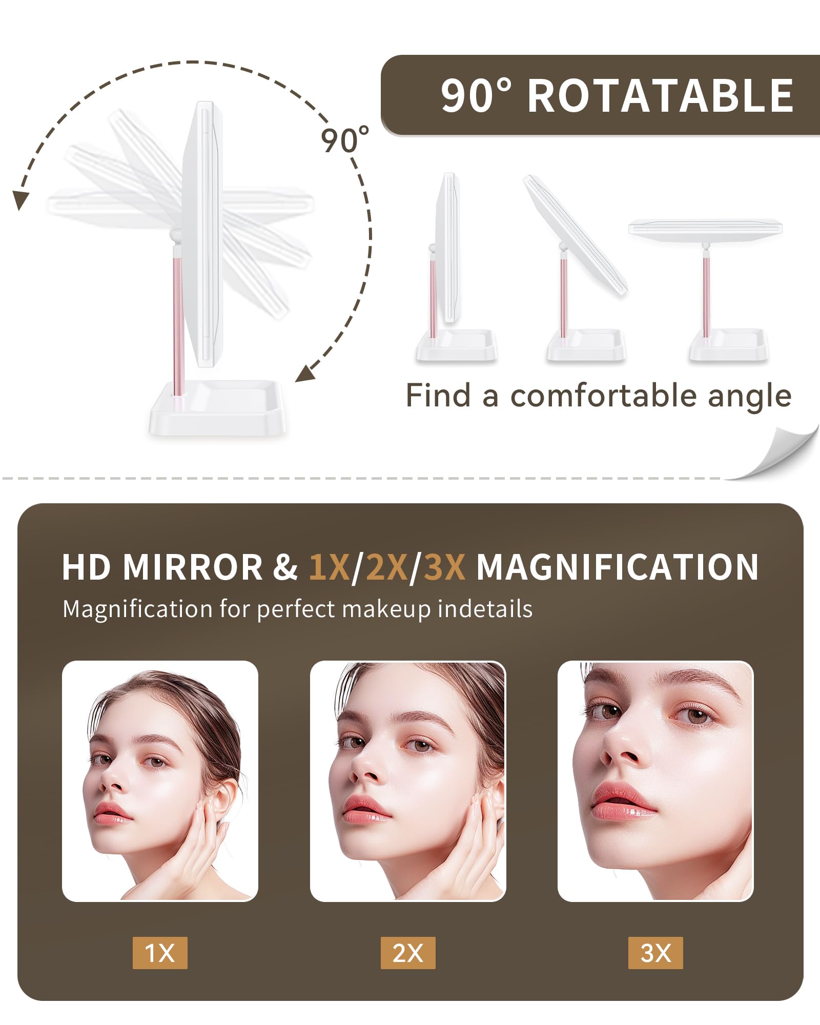 BERTHALESS 90-degree swivel design for customizable viewing angles.