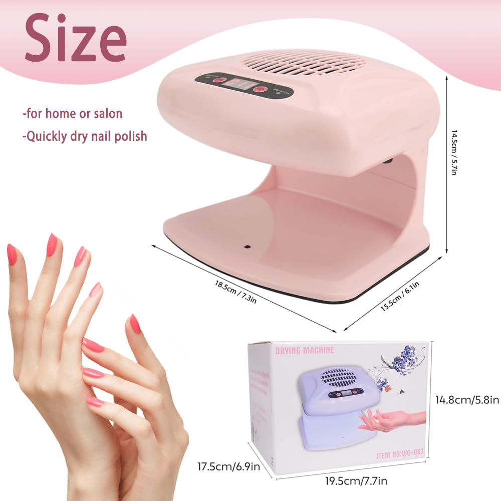 BESFURNITURE Nail Dryer ideal for salon and home use, versatile manicure drying tool