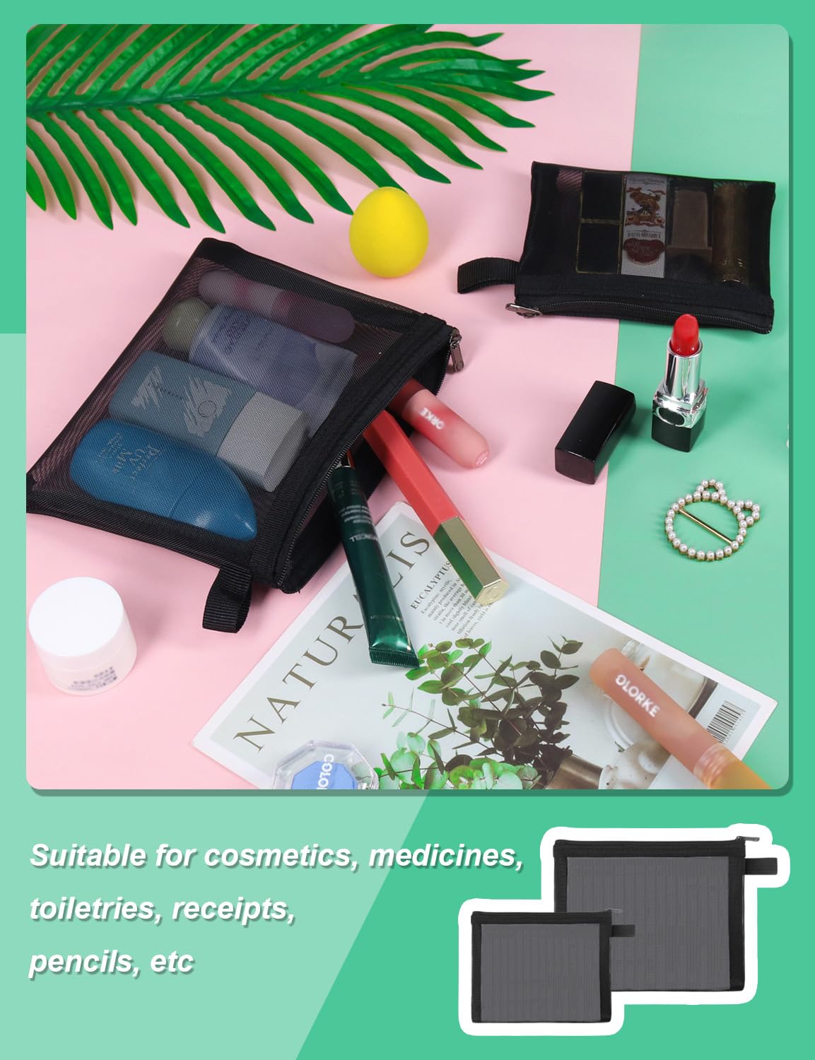 besharppin four-pack mini bags simplify purse swaps and home-office organization