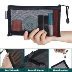 besharppin mesh pouches see-through nylon for quick item identification and easy organization.
