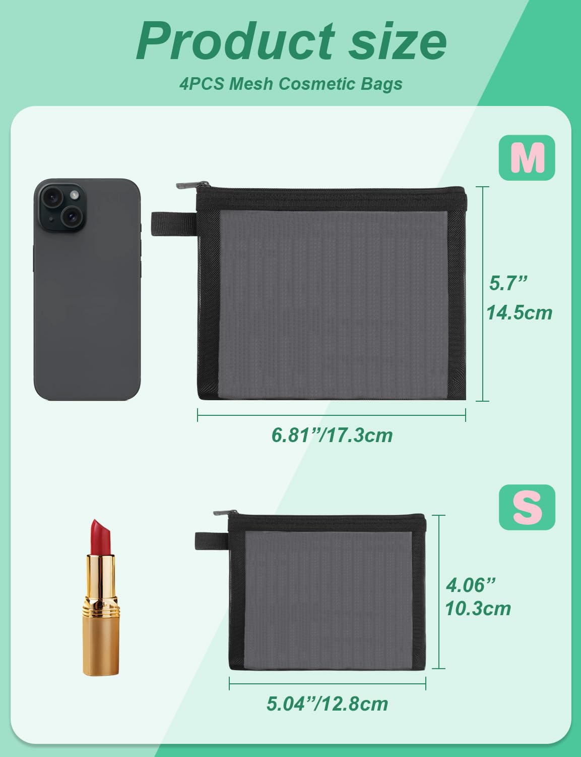 besharppin portable nylon pouch with hanging loop enables secure bag swaps on the go