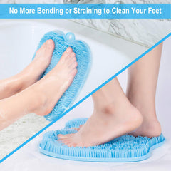 BESKAR foot scrubber mat bristles provide massage and exfoliation for tired feet.