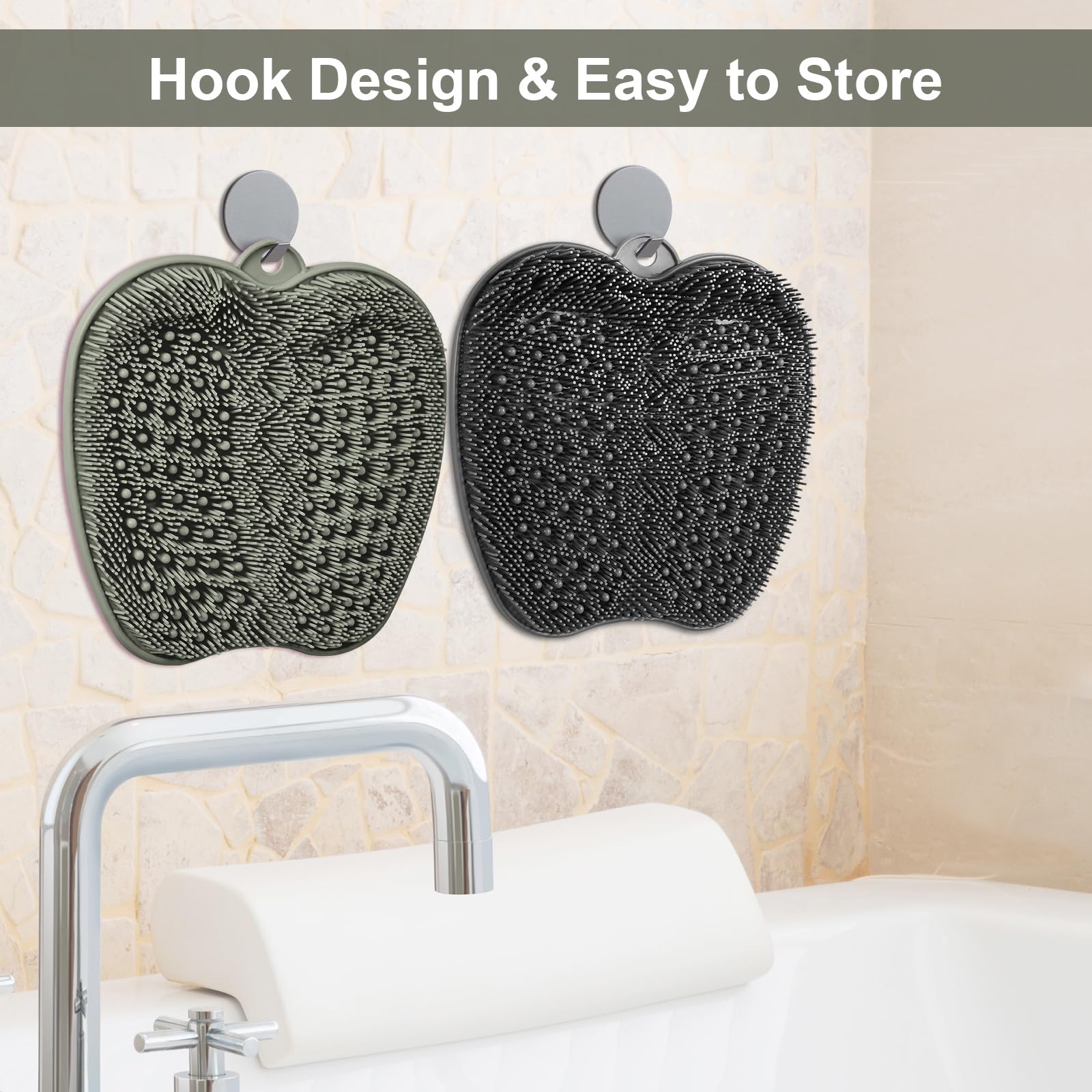 Beskar hook-design mat dries quickly and stores neatly after use.