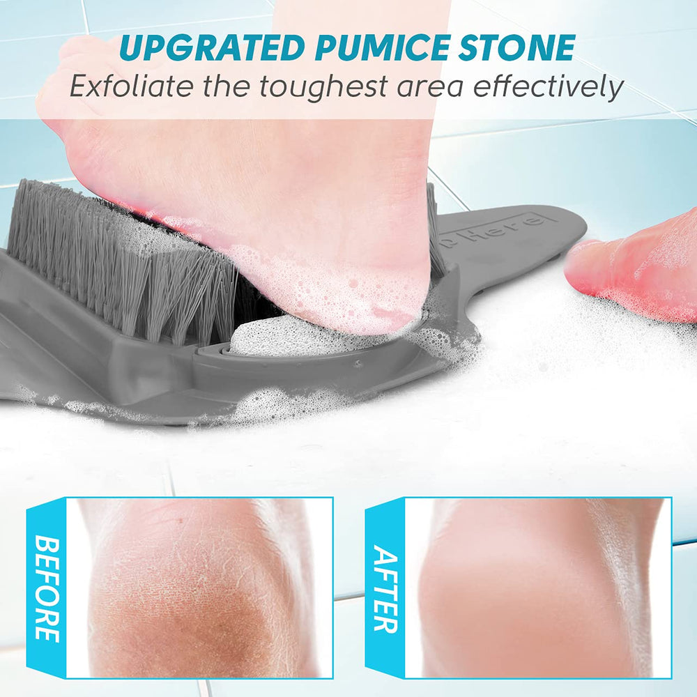 BESKAR foot scrubber contoured bristles for foot massage
