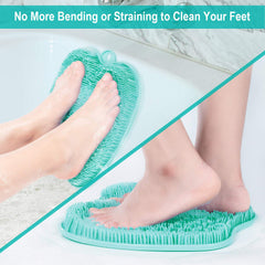 Close-up of BESKAR XL bristles exfoliating feet.