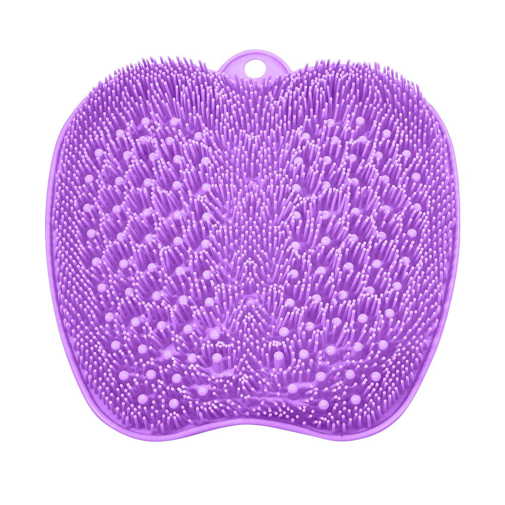 BESKAR XL foot scrubber mat bristles clean and massage feet in the shower.
