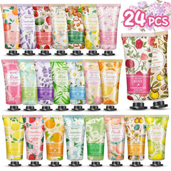 BESNEL 24-pack hand cream gift set with varied fragrances for daily gifting.