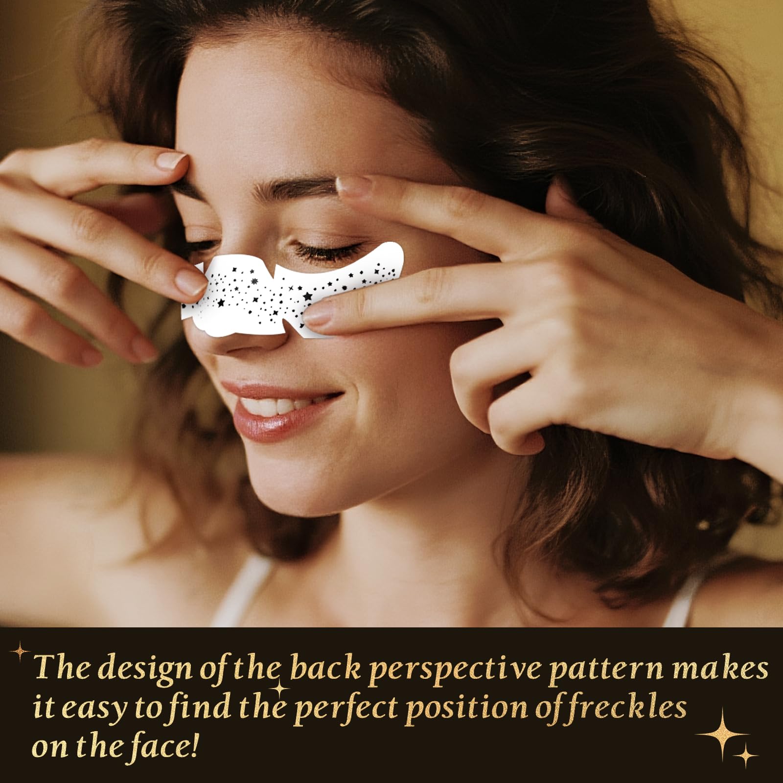 BESNEL circle-pattern freckle patch creates natural playful specks