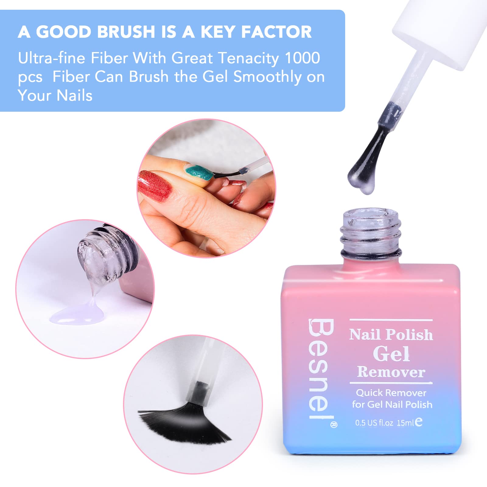 BESNEL gel polish cracking during use shows quick removal action
