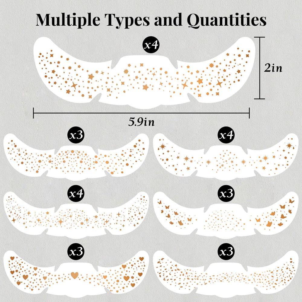 BESNEL star-pattern freckles patch for shimmering facial accents at parties