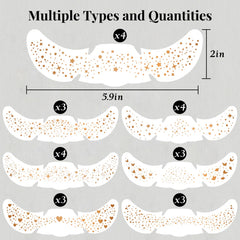 BESNEL star-pattern freckles patch for shimmering facial accents at parties
