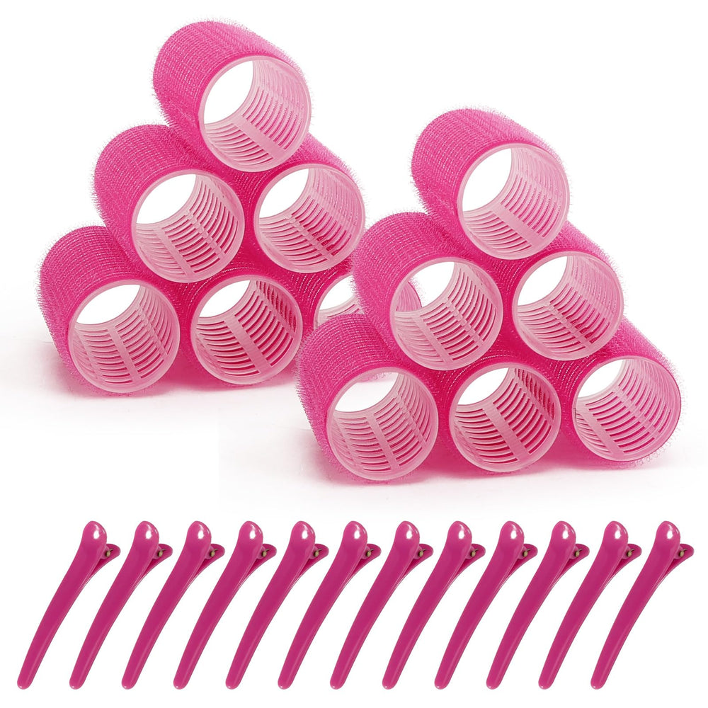 Besseek hair rollers 12-pack in random colors for fast curls