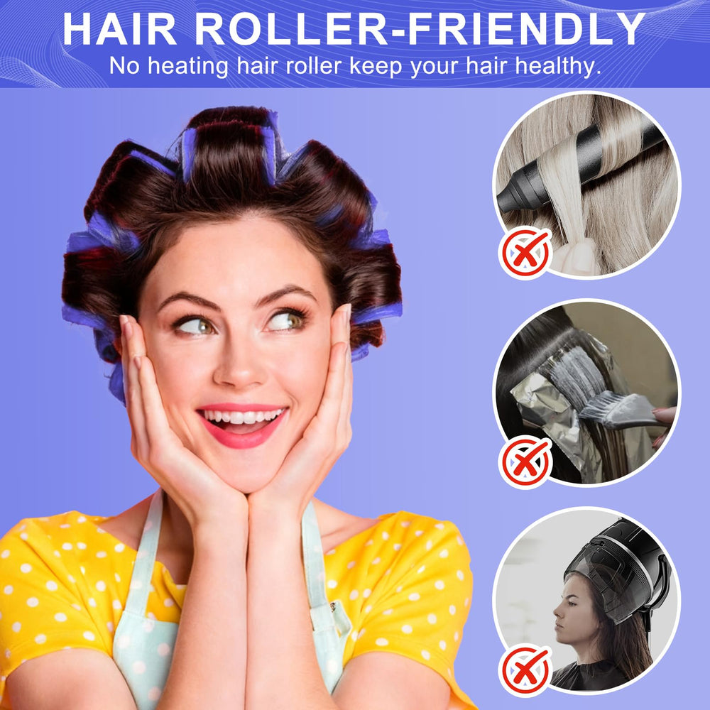 BESSEEK jumbo rollers easy-use application on hair