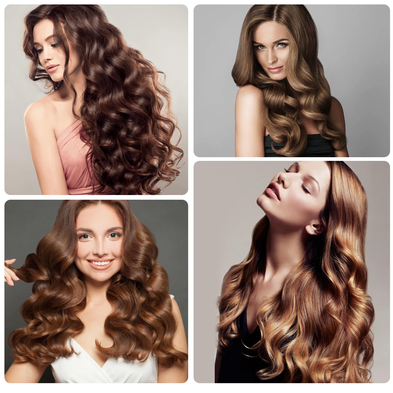 BESSEEK hair rollers in-use on hair for volume