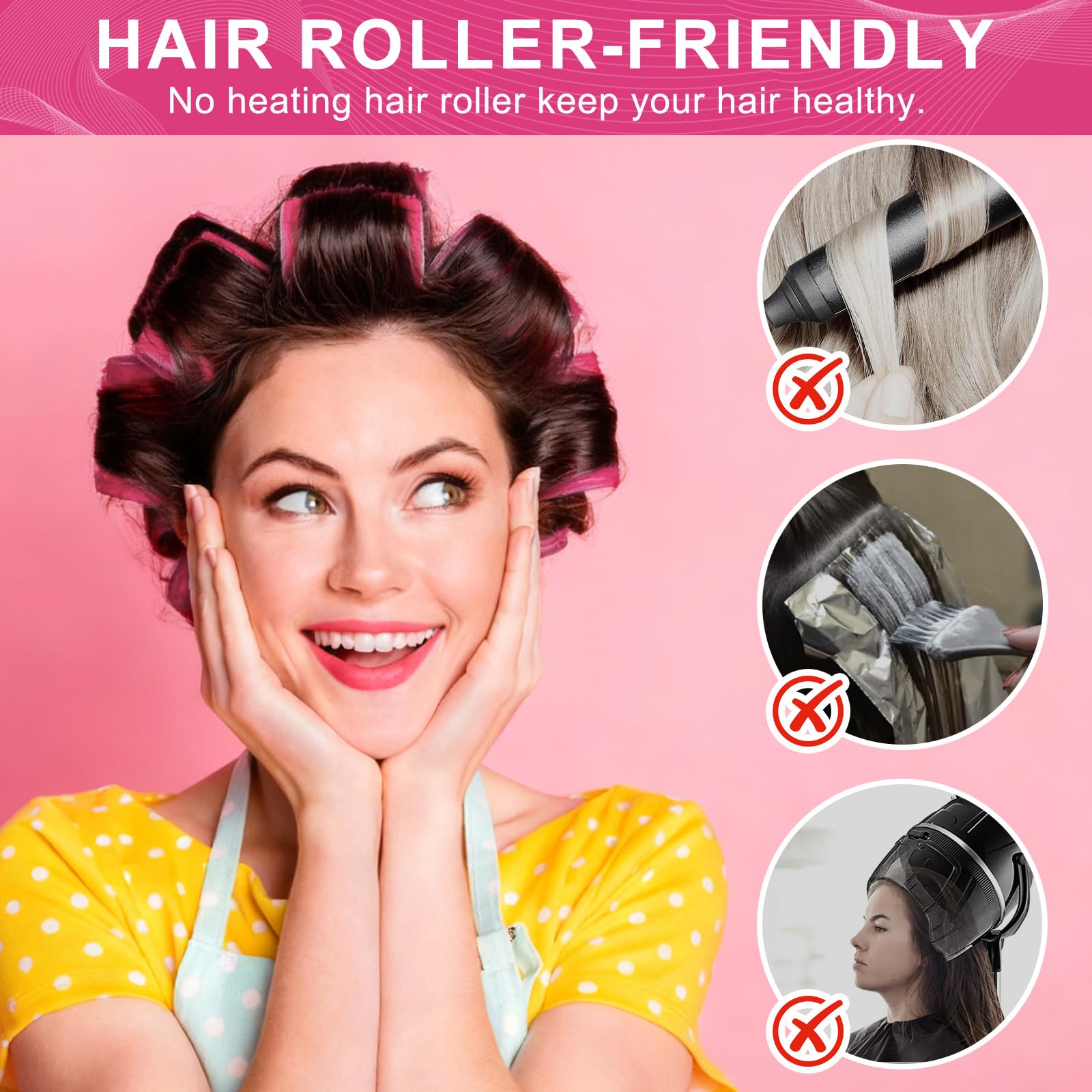 Besseek medium-plus rollers with 1.4 inch diameter for defined curls