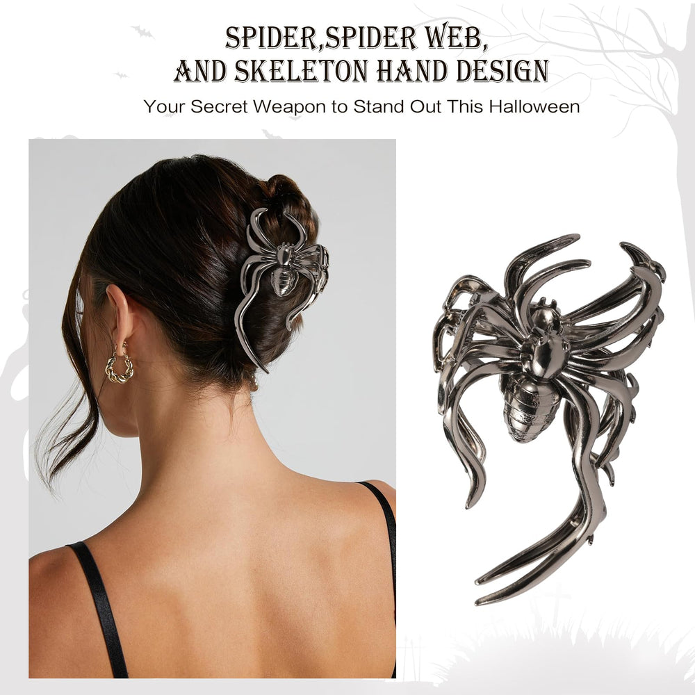 Bessrung bat hair clip complements dark outfits while secure