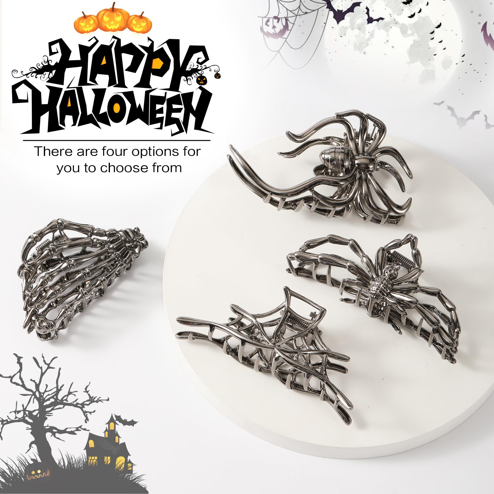 Bessrung metal-teeth clip features reinforced grip for various hair types