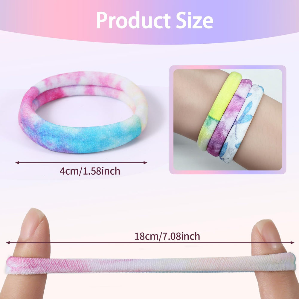 Bessrung soft elastic bow hair ties in multicolor for daily ponytails and style.