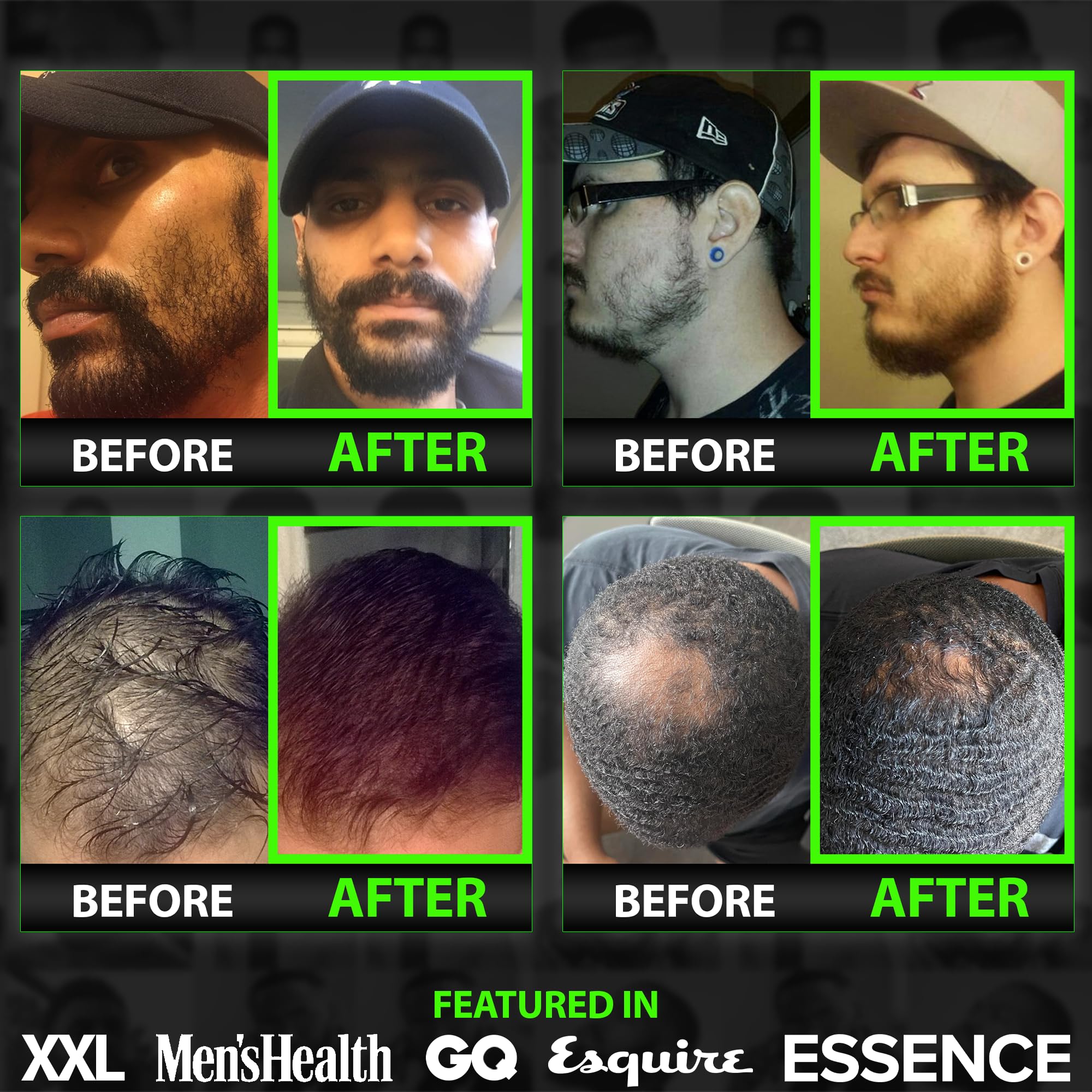 Best Beard Stuff GROW 11in1 rich lather shot for easy cleansing.