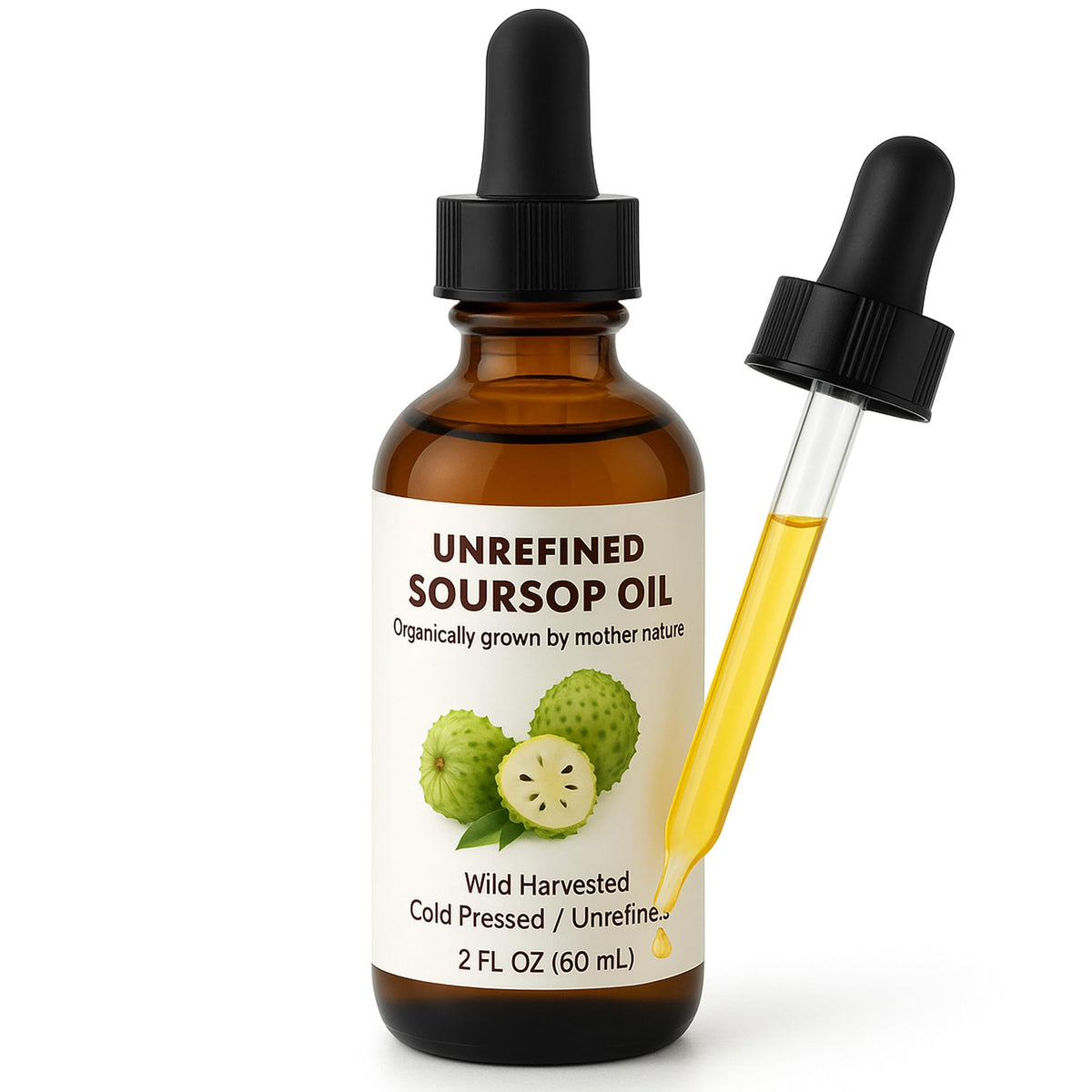 Best Nature's Cosmetics Soursop Oil bottle hydrates dry skin with pure nourishment