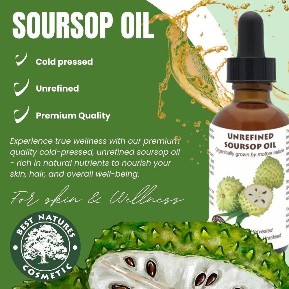 Best Nature's Cosmetics Soursop Oil dropper for precise facial and body use
