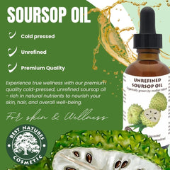 Best Nature's Cosmetics Soursop Oil dropper for precise facial and body use