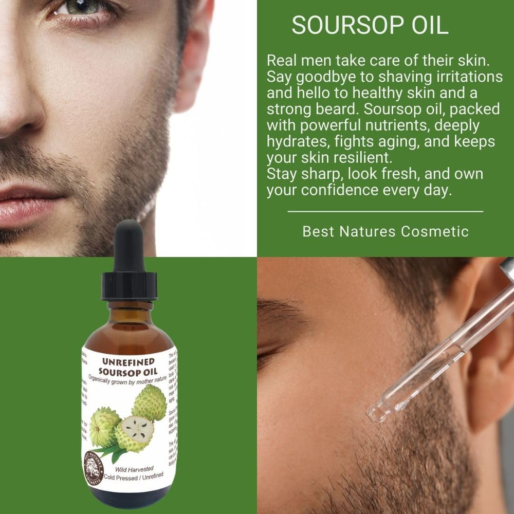Best Nature's Cosmetics Soursop Oil packaging protects freshness in amber glass