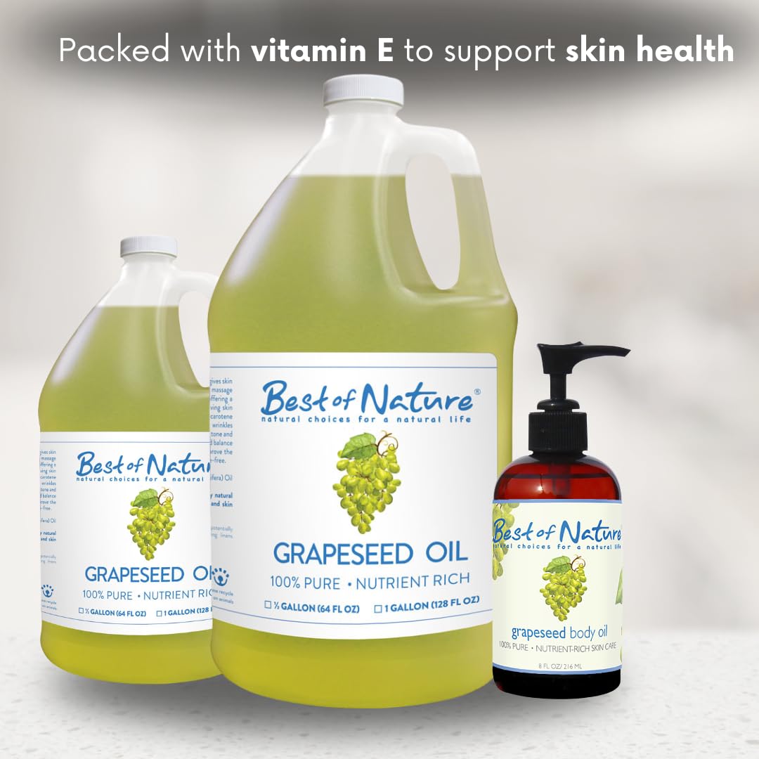 Best of Nature grapeseed oil as a customizable carrier with essential oils
