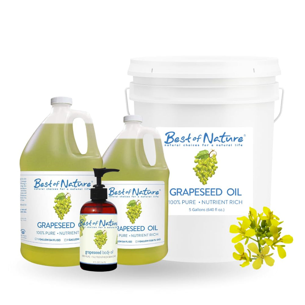 Best of Nature grapeseed oil massage scene for relaxing spa treatment