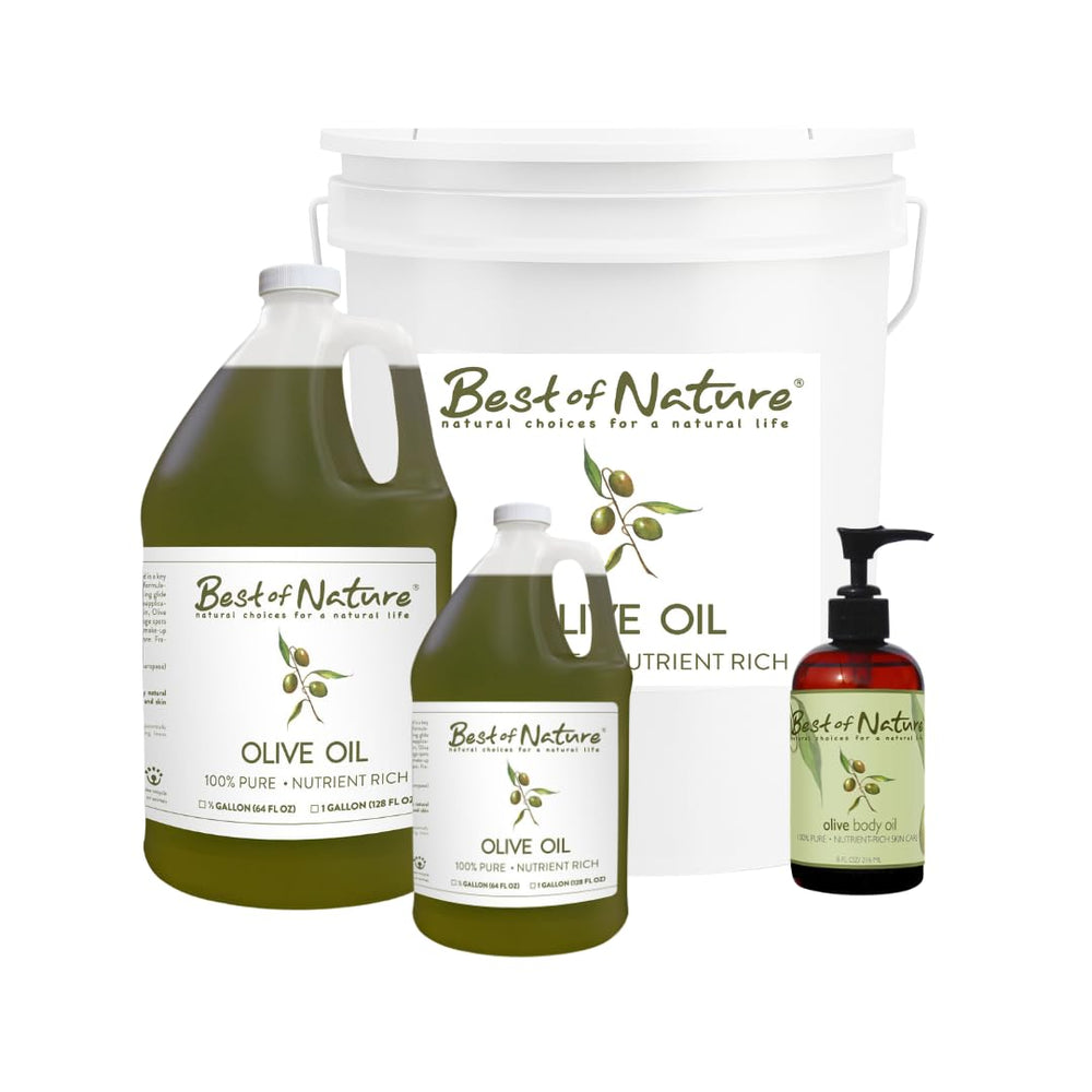 Best of Nature Olive Oil unscented carrier oil option for essential oils.