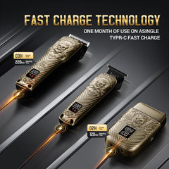 BESTBOMG BS-807E LED display shows battery status for uninterrupted sessions.