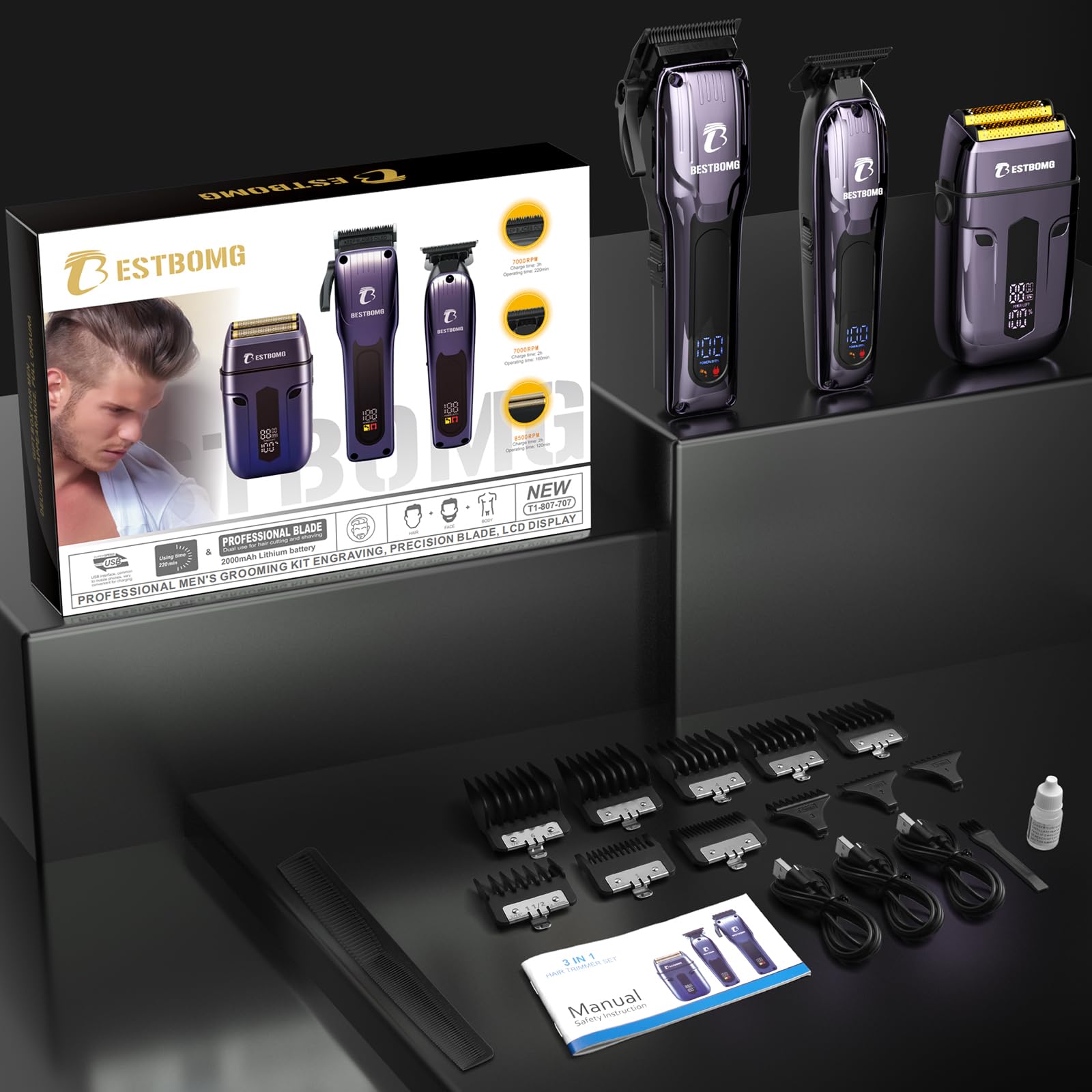 BESTBOMG BS-808C barber cape storage case keeps grooming simple.