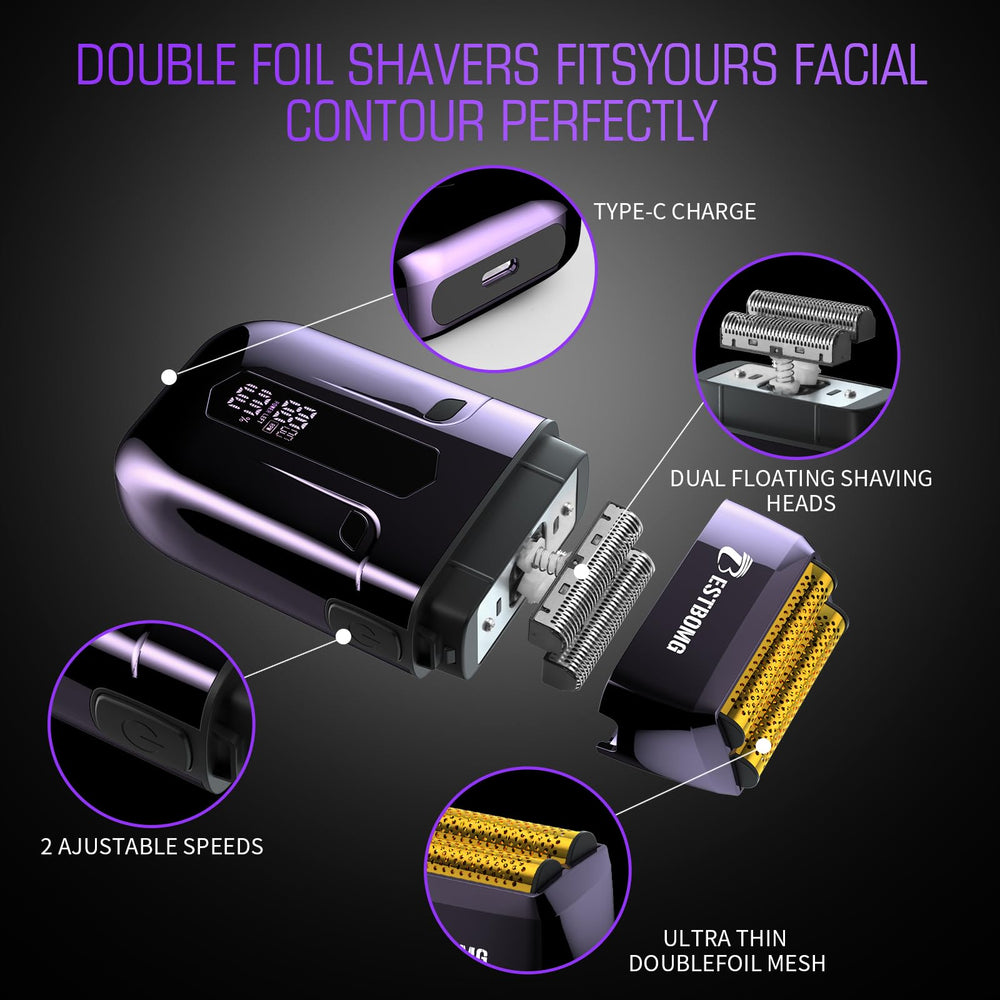 BESTBOMG BS-808C precision trimmer for detailed beard shaping.