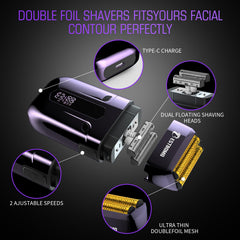 BESTBOMG BS-808C precision trimmer for detailed beard shaping.