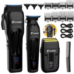 BESTBOMG BS-808A black front view highlights precise grooming capability.